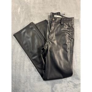 ZARA Black Faux Leather Pants – Size 4 (EUR 36)